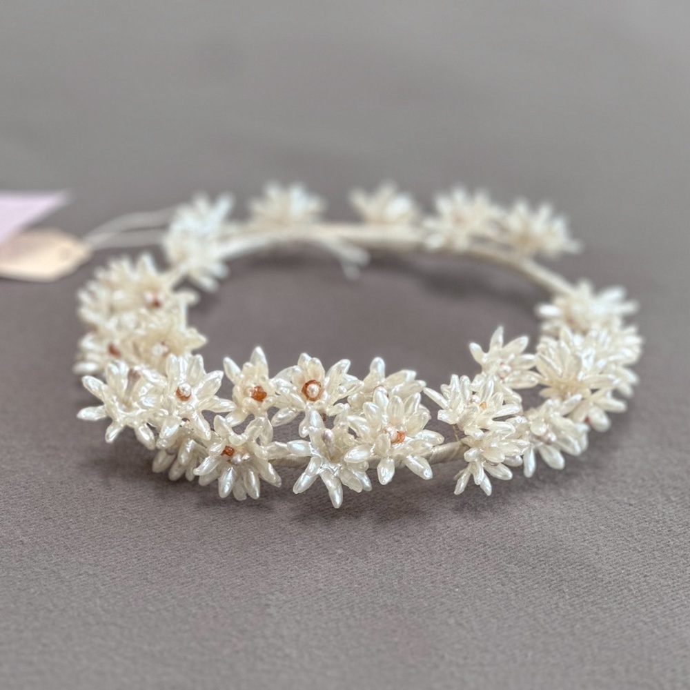Vintage 1930s/1940s Wax Flower Bridal‎ Crown Wedding Tiara Headpiece